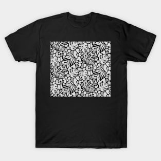 Matisse Black and White Tropical Leaves T-Shirt